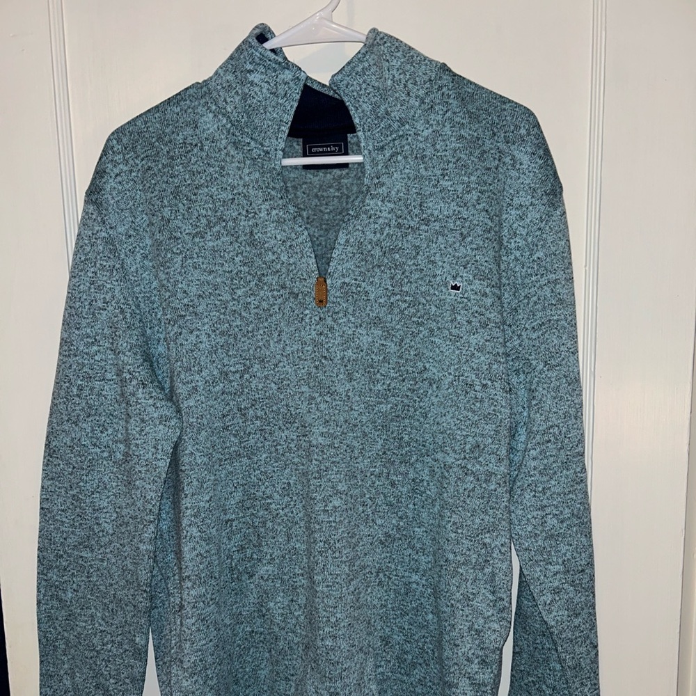 Men’s Crown & Ivy Half-Zip Pullover Sz M